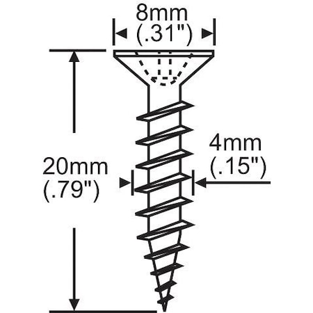 Strybuc 4mm x 3/4in Longchip 850-8785687